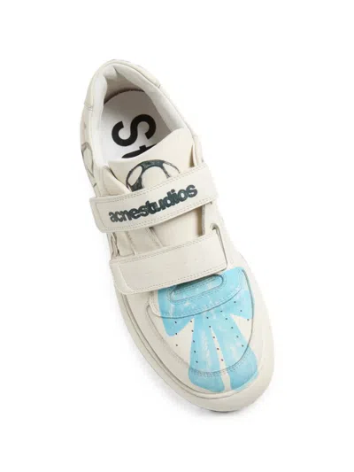 Acne Studios Touch-strap Platform Sneakers In Multi