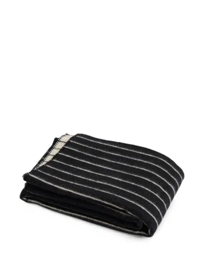 Hay Striped-pattern Blanket In Black