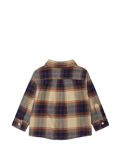 Dsquared2 Check-pattern Logo-plaque Shirt In Multi