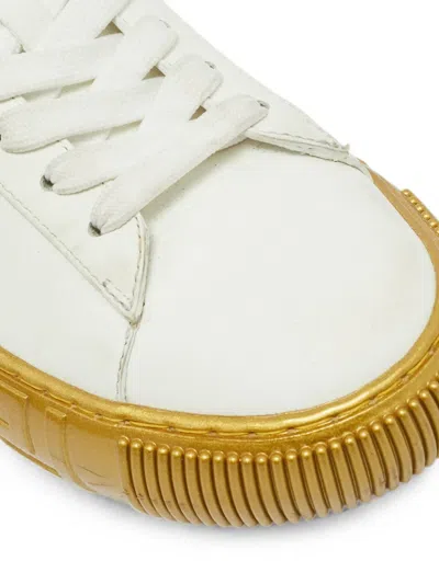 Pre-owned Versace Greca Sneakers In White
