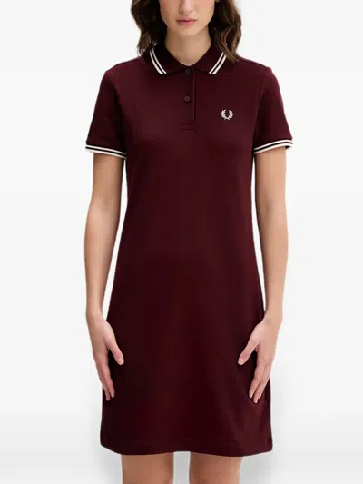 Fred Perry Patterned Scarf In Black