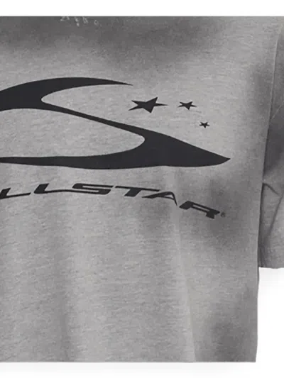Hellstar Logo-print T-shirt In Gray