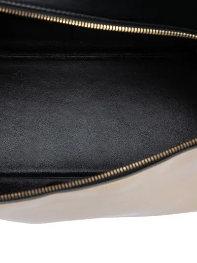 Pre-owned Celine 2013 Medium Bicolor Leather Edge Handbag In Black