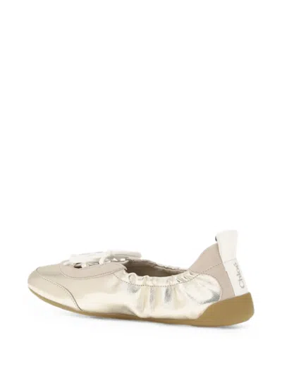 Chloé Metallic-effect Ballet Flats In Multi