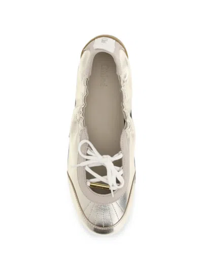 Chloé Metallic-effect Ballet Flats In Multi