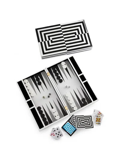 Jonathan Adler Geometric-pattern Backgammon Set In Multi
