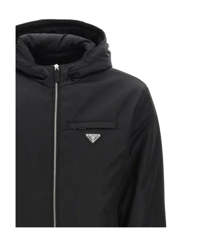 Prada Re-nylon Jacket In Black