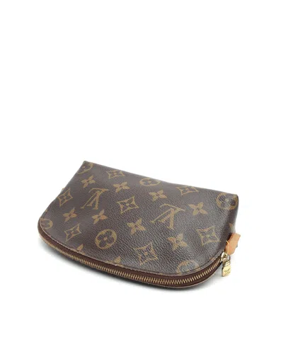 Pre-owned Louis Vuitton Monogram Cosmetic Pouch In Brown