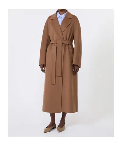 Max Mara Wool Coat In Brown
