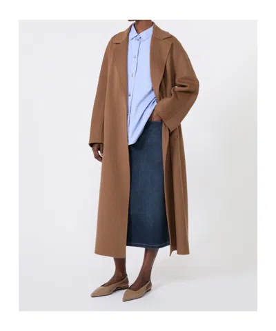 Max Mara Wool Coat In Brown