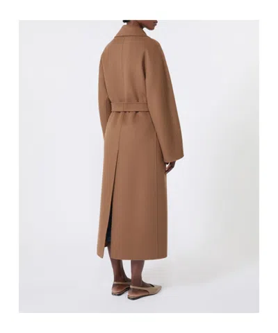 Max Mara Wool Coat In Brown
