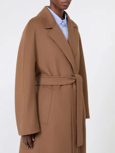 Max Mara Wool Coat In Brown