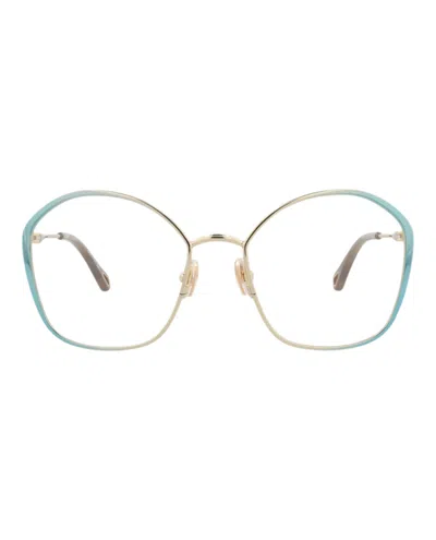 Chloé Square-frame Metal Optical Frames In Gold