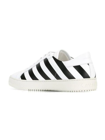 Shop Off-white Classic Diagonals Sneakers