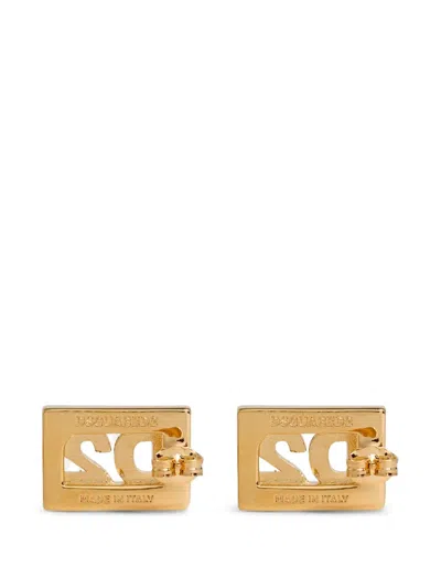 Dsquared2 D2 Statement Earrings In Gold