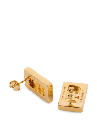 Dsquared2 D2 Statement Earrings In Gold