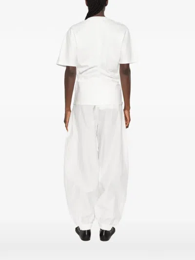Rohe Draped T-shirt In White
