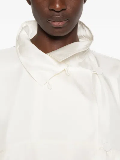 Rohe Silk Blouson Jacket In White