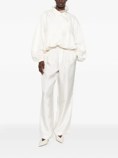 Rohe Silk Trousers In White