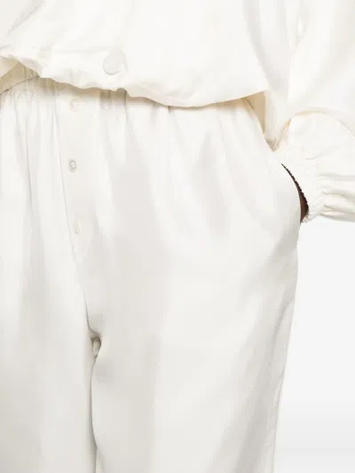Rohe Silk Trousers In White