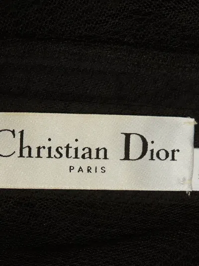 Pre-owned Dior Sheer-mesh Bomber Jacket In Black