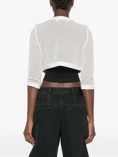 Timòtea Crystal-embellished Jacket In White