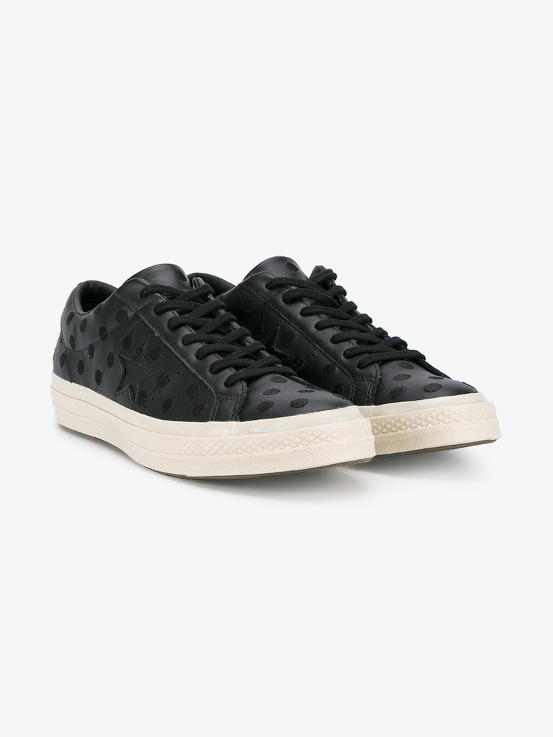converse one star polka dot
