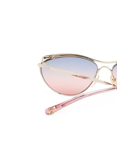 Chloé Cat-eye Frame Sunglasses In Multi