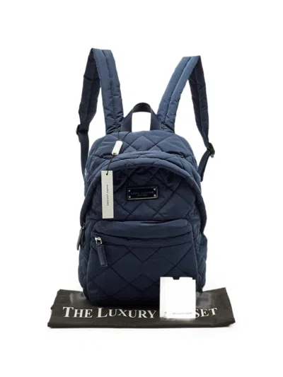 Pre-owned Marc Jacobs Vintage Quilted Backpack In Blue