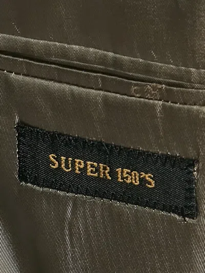 Pre-owned Balmain Stripe-pattern Single-breasted Blazer In Gray