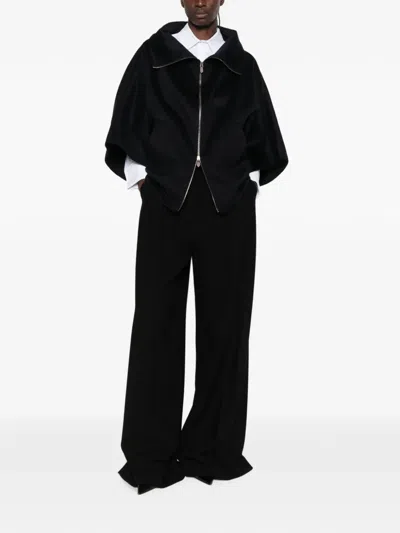 Max Mara Ala Cashmere Zip-up Jacket In Blue