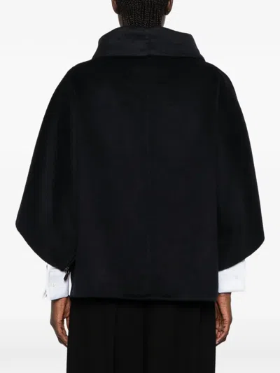 Max Mara Ala Cashmere Zip-up Jacket In Blue