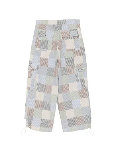 Cynthia Rowley Millie Patchwork Cargo Pants In Multi