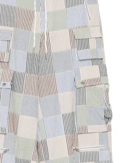 Cynthia Rowley Millie Patchwork Cargo Pants In Multi