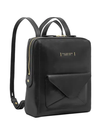 The Bridge Frida Envelope-pocket Leather Backpack In Black