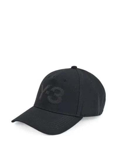 Y-3 Logo-embroidered Baseball Cap In Black