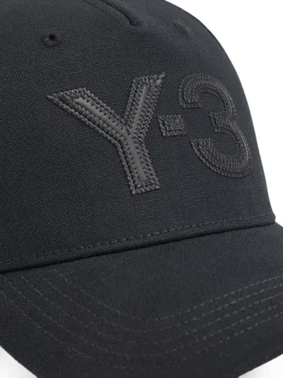 Y-3 Logo-embroidered Baseball Cap In Black