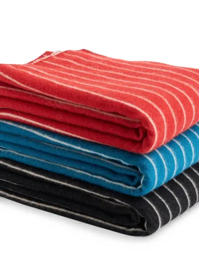 Hay Striped-pattern Blanket In Blue