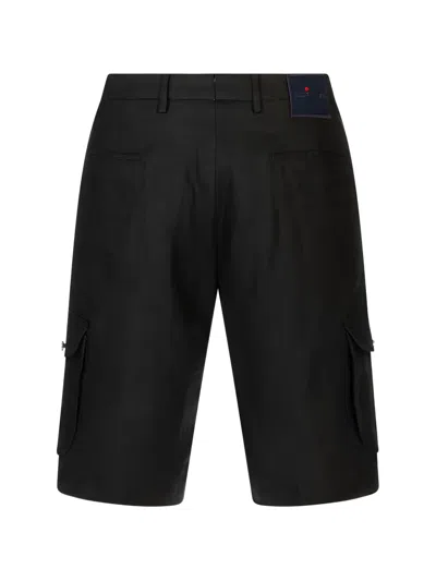 Kiton Cargo Shorts In Blue