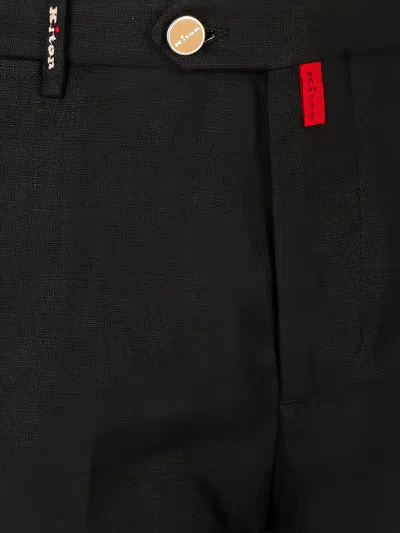 Kiton Cargo Shorts In Blue