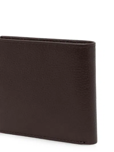 Barbour Tabert Leather Wallet In Brown
