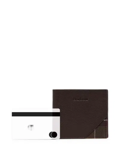 Barbour Tabert Leather Wallet In Brown