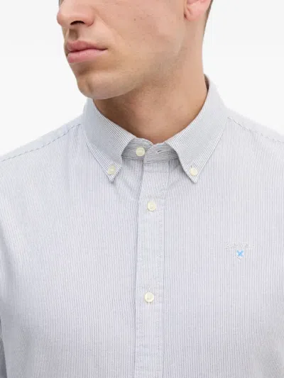 Barbour Stripe-pattern Shirt In Blue