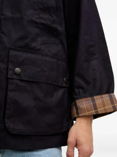 Barbour Oversized Bedale Jacket In Purple