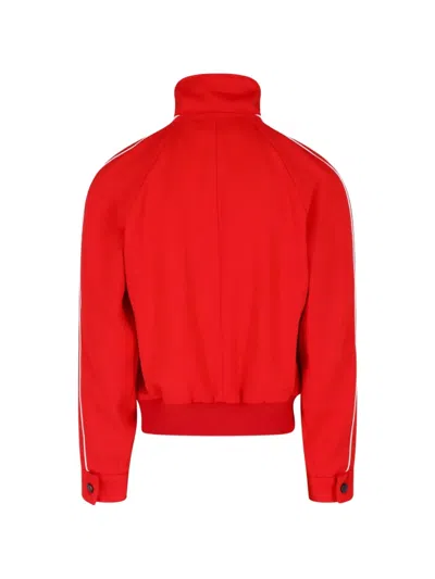 Marni Zip-up Jacket In Virgin Wool In Red