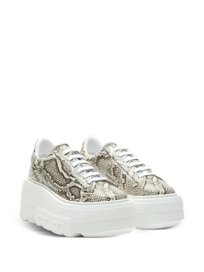 Casadei Nexus Basilisco Python-print Sneakers In Multi