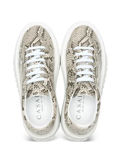Casadei Nexus Basilisco Python-print Sneakers In Multi