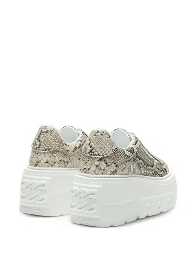 Casadei Nexus Basilisco Python-print Sneakers In Multi