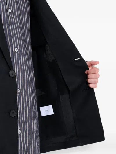 Ssstein Single-breasted Twill Jacket In Black