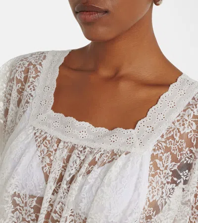 Doen Dôen Vennette Cropped Lace Top In Multi